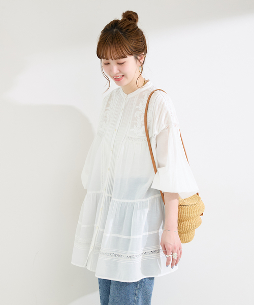 Fanaka(ファナカ)の「【WEB限定】FANAKA / ファナカ リバーレースチュニックワンピース(チュニック・レディース・ブラック/ホワイト・FREE)」の20枚目の写真