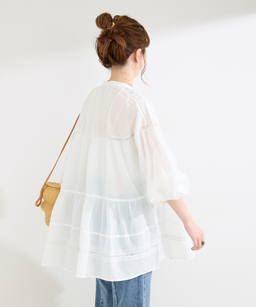 Fanaka(ファナカ)の「【WEB限定】FANAKA / ファナカ リバーレースチュニックワンピース(チュニック・レディース・ブラック/ホワイト・FREE)」の21枚目の写真