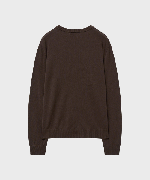NOIRER(ノイア)の「シルキーVネックニット(ブラウン)(ニット/セーター・メンズ・その他・48/50/52)」の5枚目の写真