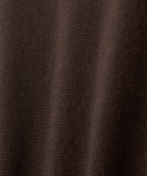 NOIRER(ノイア)の「シルキーVネックニット(ブラウン)(ニット/セーター・メンズ・その他・48/50/52)」の2枚目の写真