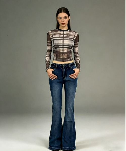 REBALANCE(リバランス)の「フレアデニムパンツ(デニムパンツ・レディース・A/B/D/C・SMALL/LARGE/MEDIUM)」の9枚目の写真