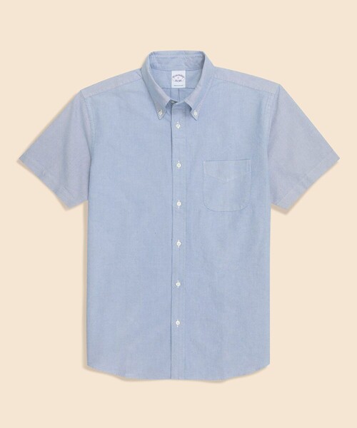BROOKS BROTHERS(ブルックスブラザーズ)の「コットン オックスフォード ショートスリーブ フライデーシャツ(シャツ/ブラウス・メンズ・ライトブルー/ライトパープル/ホワイト・LARGE/MEDIUM/SMALL/X-LARGE)」の9枚目の写真