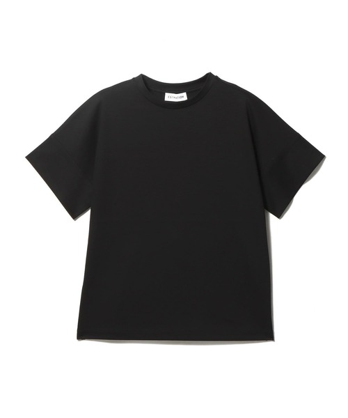 ESTNATION（エストネーション）の「ESTNATION / アルビニ コットンスムース カフスＴシャツ（Tシャツ/カットソー・レディース・ブラック/ホワイト/ブラウン/ベージュ/ネイビー/カーキ・FREE）」の16枚目の写真