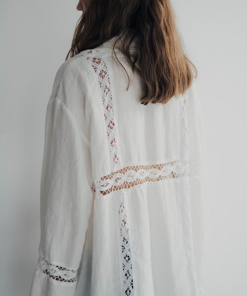 SHENERY（シーナリー）の「【Pasterip】 バテンレースデザインブラウス（シャツ/ブラウス・レディース・オフホワイト・FREE）」の7枚目の写真