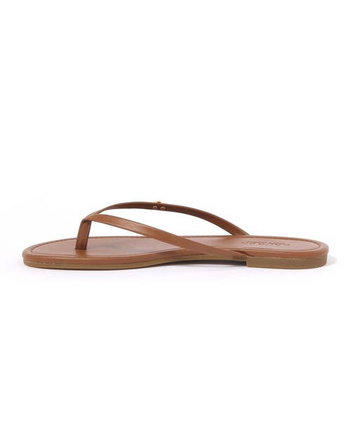 LAUREN(ローレン)の「【LAUREN RALPH LAUREN】FLIP FLOP フラットサンダル(スリッポン・レディース・キャメル/ブラック・36/37)」の4枚目の写真