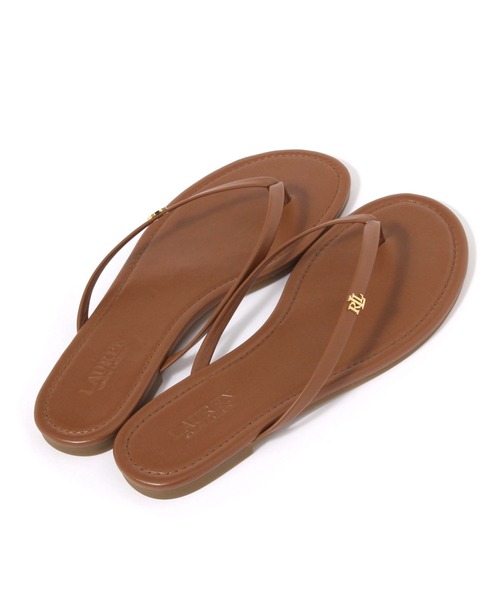 LAUREN(ローレン)の「【LAUREN RALPH LAUREN】FLIP FLOP フラットサンダル(スリッポン・レディース・キャメル/ブラック・36/37)」の3枚目の写真