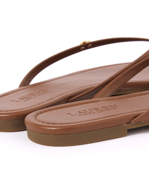 LAUREN(ローレン)の「【LAUREN RALPH LAUREN】FLIP FLOP フラットサンダル(スリッポン・レディース・キャメル/ブラック・36/37)」の9枚目の写真