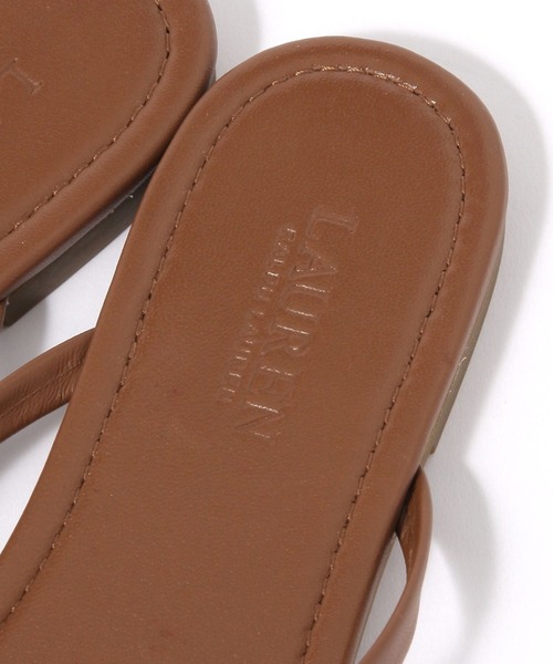 LAUREN(ローレン)の「【LAUREN RALPH LAUREN】FLIP FLOP フラットサンダル(スリッポン・レディース・キャメル/ブラック・36/37)」の10枚目の写真