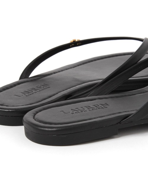 LAUREN(ローレン)の「【LAUREN RALPH LAUREN】FLIP FLOP フラットサンダル(スリッポン・レディース・キャメル/ブラック・36/37)」の11枚目の写真