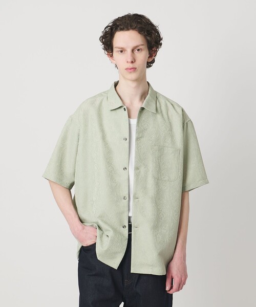 MONKEY TIME（モンキータイム）の「ジャガード ショートスリーブ シャツ（シャツ/ブラウス・メンズ・ライム/ダークグレー・S/XL/L/M）」の8枚目の写真