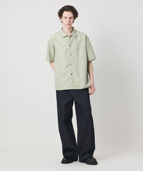 MONKEY TIME（モンキータイム）の「ジャガード ショートスリーブ シャツ（シャツ/ブラウス・メンズ・ライム/ダークグレー・S/XL/L/M）」の15枚目の写真
