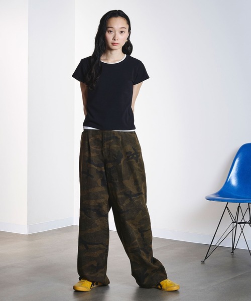 ROSE BUD（ローズバッド）の「COMPACT S/S TEE（Tシャツ/カットソー・レディース・ブラック/ライトブルー/ホワイト・ONE SIZE）」の12枚目の写真