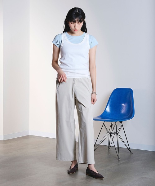 ROSE BUD（ローズバッド）の「COMPACT S/S TEE（Tシャツ/カットソー・レディース・ブラック/ライトブルー/ホワイト・ONE SIZE）」の19枚目の写真