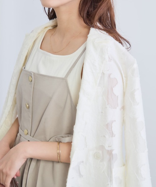 COHINA(コヒナ)の「デニムライクオールインワン 【低身長・小柄女性】(つなぎ/オールインワン・レディース・ベージュ/インディゴブルー/ブラック系その他3・SHORT/REGULAR)」の6枚目の写真
