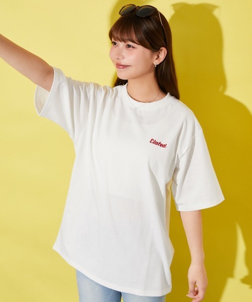 GORGE(ゴージ)の「《キャラバックプリント》BIGTシャツ/ストリート/春夏/全3色(Tシャツ/カットソー・レディース・オフホワイト/ネイビー/オートミール・F)」の9枚目の写真