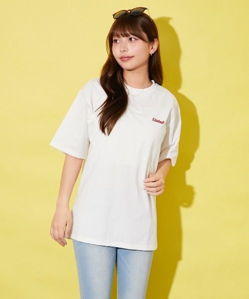 GORGE(ゴージ)の「《キャラバックプリント》BIGTシャツ/ストリート/春夏/全3色(Tシャツ/カットソー・レディース・オフホワイト/ネイビー/オートミール・F)」の10枚目の写真