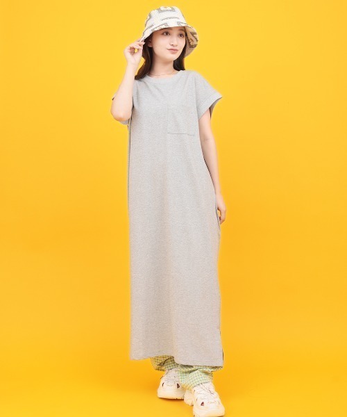 チチカカ(チチカカ)の「Orale! リネンタッチ箔ポイントワンピース(ワンピース・レディース・グレー/ブルー/ブラック・FREE)」の7枚目の写真