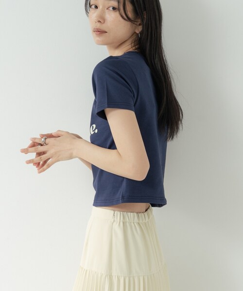 GALLEST（ギャレスト）の「ロゴタイトTシャツ（Tシャツ/カットソー・レディース・ネイビー/ピンク/オフホワイト・38）」の10枚目の写真