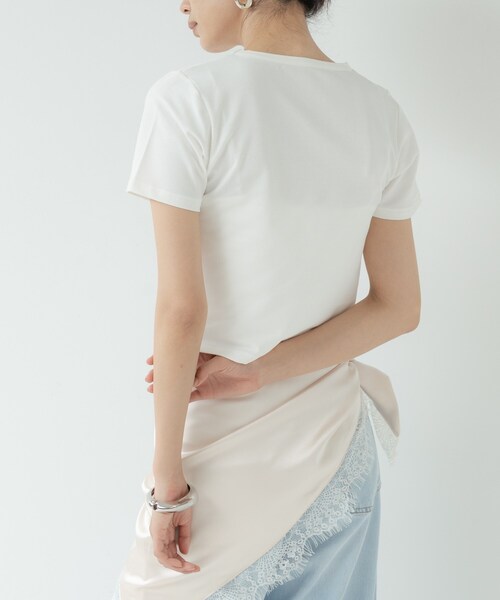 GALLEST（ギャレスト）の「ロゴタイトTシャツ（Tシャツ/カットソー・レディース・ネイビー/ピンク/オフホワイト・38）」の16枚目の写真