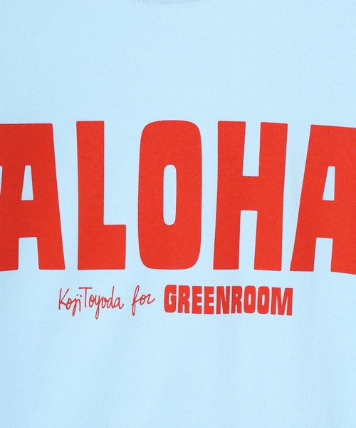 GREENROOM（グリーンルーム）の「【GREENROOM / グリーンルーム】KOJI TOYODA ALOHA TEE（Tシャツ/カットソー・メンズ・ホワイト/ネイビー/ライトブルー・LARGE/X-LARGE/MEDIUM）」の8枚目の写真