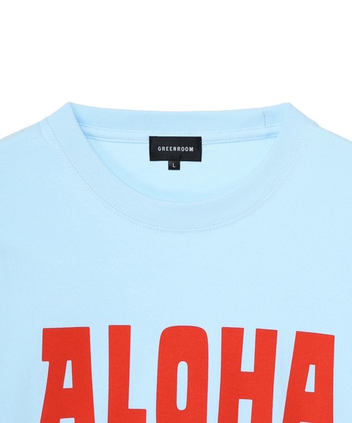 GREENROOM（グリーンルーム）の「【GREENROOM / グリーンルーム】KOJI TOYODA ALOHA TEE（Tシャツ/カットソー・メンズ・ホワイト/ネイビー/ライトブルー・LARGE/X-LARGE/MEDIUM）」の11枚目の写真