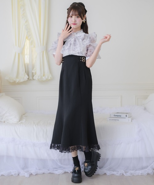couture BY ROJITA(クチュールバイロジータ)の「花柄ドッキングワンピース(ワンピース・レディース・ブラック/ブルー/ピンク・FREE)」の14枚目の写真