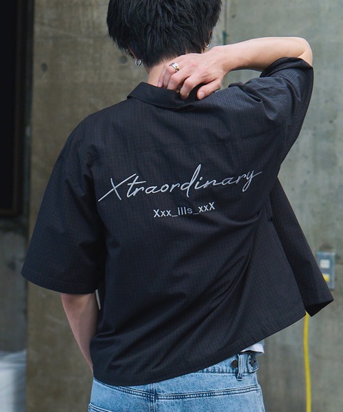 ILL'S(イルズ)の「ASSORTED PATTERN SHIRT / アソート柄 シャツ メンズ レディース ユニセックス(シャツ/ブラウス・メンズ・ネイビー/ブルー/ベージュ/ホワイト/オレンジ・L/M)」の3枚目の写真