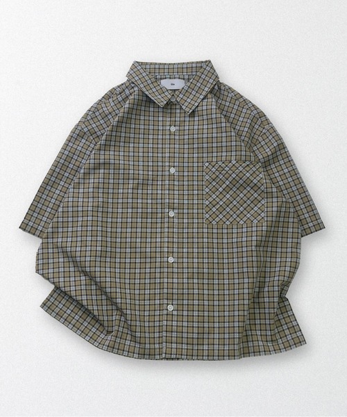 ILL'S(イルズ)の「ASSORTED PATTERN SHIRT / アソート柄 シャツ メンズ レディース ユニセックス(シャツ/ブラウス・メンズ・ネイビー/ブルー/ベージュ/ホワイト/オレンジ・L/M)」の15枚目の写真