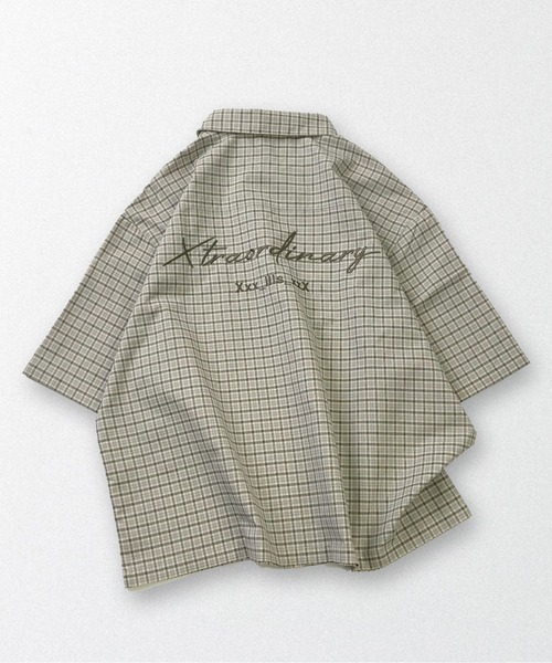 ILL'S(イルズ)の「ASSORTED PATTERN SHIRT / アソート柄 シャツ メンズ レディース ユニセックス(シャツ/ブラウス・メンズ・ネイビー/ブルー/ベージュ/ホワイト/オレンジ・L/M)」の12枚目の写真