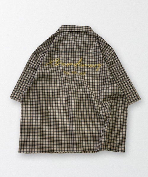 ILL'S(イルズ)の「ASSORTED PATTERN SHIRT / アソート柄 シャツ メンズ レディース ユニセックス(シャツ/ブラウス・メンズ・ネイビー/ブルー/ベージュ/ホワイト/オレンジ・L/M)」の6枚目の写真