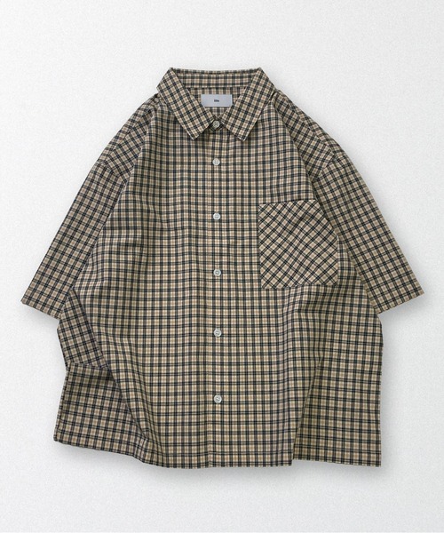 ILL'S(イルズ)の「ASSORTED PATTERN SHIRT / アソート柄 シャツ メンズ レディース ユニセックス(シャツ/ブラウス・メンズ・ネイビー/ブルー/ベージュ/ホワイト/オレンジ・L/M)」の7枚目の写真