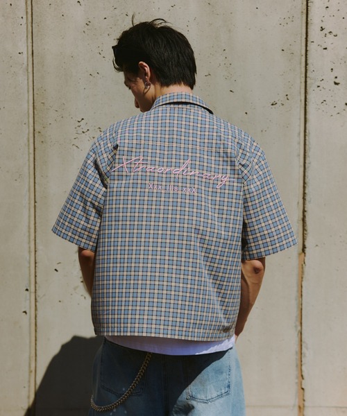 ILL'S(イルズ)の「ASSORTED PATTERN SHIRT / アソート柄 シャツ メンズ レディース ユニセックス(シャツ/ブラウス・メンズ・ネイビー/ブルー/ベージュ/ホワイト/オレンジ・L/M)」の19枚目の写真