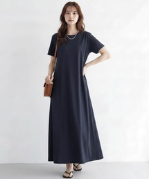 ワンピース ロングワンピース マキシ丈ワンピ Tシャツ ロング 長袖 ロンT 大人カジュアル ヌケ感 ワンピース 無地 シンプル 半袖 ノースリーブ 夏 春 春夏 マキシワンピース ドロップショルダー ビッグT ロングT 秋 クルーネック