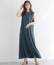 ワンピース ロングワンピース マキシ丈ワンピ Tシャツ ロング 長袖 ロンT 大人カジュアル ヌケ感 ワンピース 無地 シンプル 半袖 ノースリーブ 夏 春 春夏 マキシワンピース ドロップショルダー ビッグT ロングT 秋 クルーネック