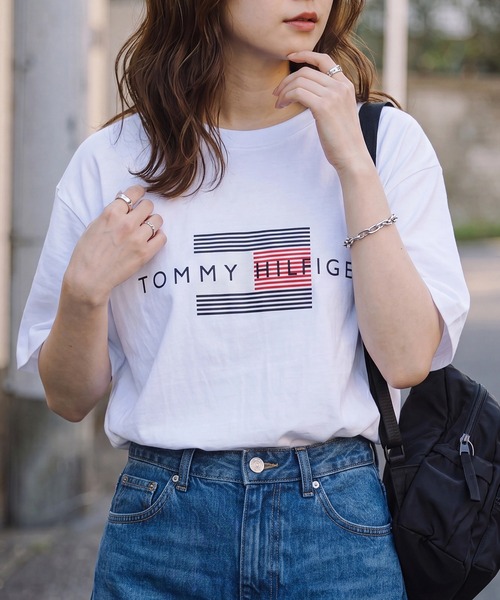 セール】【TOMMY HILFIGER】GRAPHIC SLEEP TEEシャツ 09T4550（Tシャツ