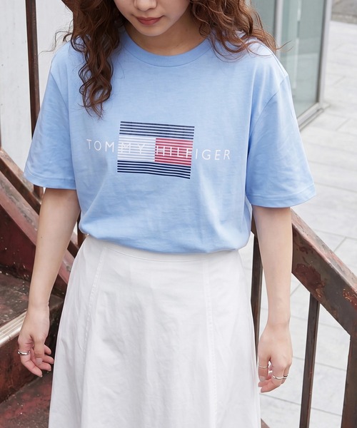 TOMMY HILFIGER(トミーヒルフィガー)の「【TOMMY HILFIGER】GRAPHIC SLEEP TEEシャツ 09T4550(Tシャツ/カットソー・メンズ・ホワイト/ネイビー/ブルー・XXL/XL/L/M/S)」の3枚目の写真