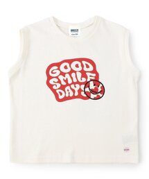タンクトップ（ホワイト/白色系・前面プリント）ファッション通販