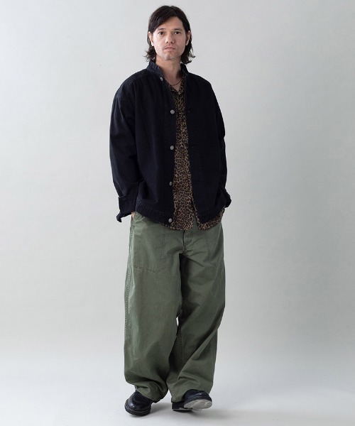 EGO TRIPPING(エゴトリッピング)の「mp15100- USN-MIRITARYHERRINGBONE aged ミリタリーパンツ(626704)(その他パンツ・メンズ・カーキ/ブラック・29/31/33)」の6枚目の写真