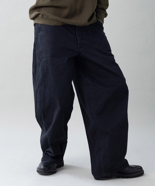 EGO TRIPPING(エゴトリッピング)の「mp15100- USN-MIRITARYHERRINGBONE aged ミリタリーパンツ(626704)(その他パンツ・メンズ・カーキ/ブラック・29/31/33)」の9枚目の写真