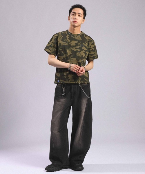 RAGEBLUE（レイジブルー）の「Crown Logo Compact T-Shirt/クラウンロゴコンパクトTシャツ（Tシャツ/カットソー・メンズ・ブラック/グリーン系その他/ホワイト・LARGE/MEDIUM）」の14枚目の写真