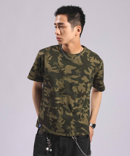 RAGEBLUE（レイジブルー）の「Crown Logo Compact T-Shirt/クラウンロゴコンパクトTシャツ（Tシャツ/カットソー・メンズ・ブラック/グリーン系その他/ホワイト・LARGE/MEDIUM）」の19枚目の写真