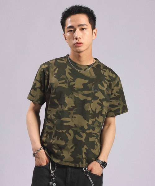 RAGEBLUE（レイジブルー）の「Crown Logo Compact T-Shirt/クラウンロゴコンパクトTシャツ（Tシャツ/カットソー・メンズ・ブラック/グリーン系その他/ホワイト・LARGE/MEDIUM）」の21枚目の写真