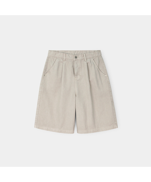 INDUST(インダスト)の「ピグメントウォッシュドワンタックバミューダパンツ_4COLOR(その他パンツ・レディース・アイボリー/チャコールグレー/ネイビー/ブラウン・2(M)/1(S)/3(L))」の1枚目の写真
