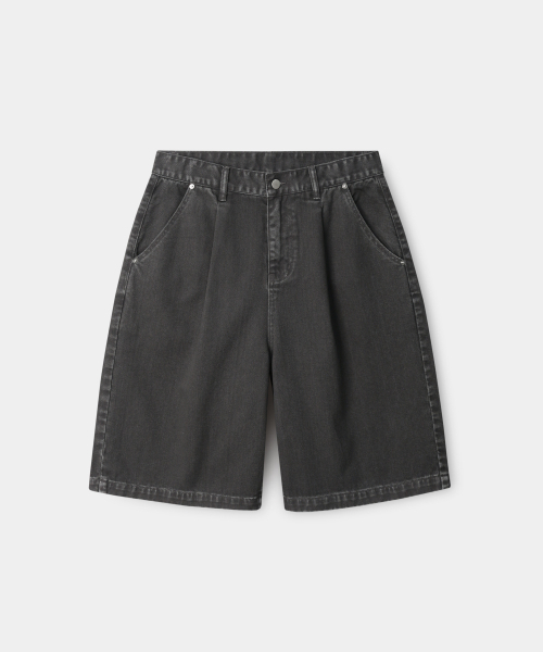 INDUST(インダスト)の「ピグメントウォッシュドワンタックバミューダパンツ_4COLOR(その他パンツ・レディース・アイボリー/チャコールグレー/ネイビー/ブラウン・2(M)/1(S)/3(L))」の5枚目の写真