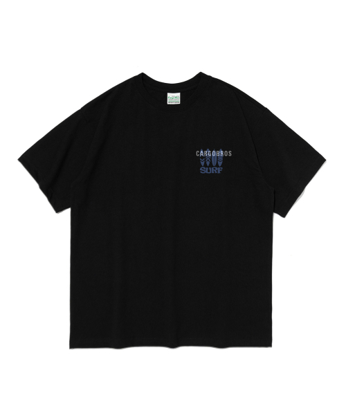 CARGOBROS(カーゴブロス)の「トラベルラインサーフ半袖Tシャツ (ブラック / ブルー)(Tシャツ/カットソー・メンズ・その他・SMALL/MEDIUM/LARGE/X-LARGE/2XL)」の6枚目の写真