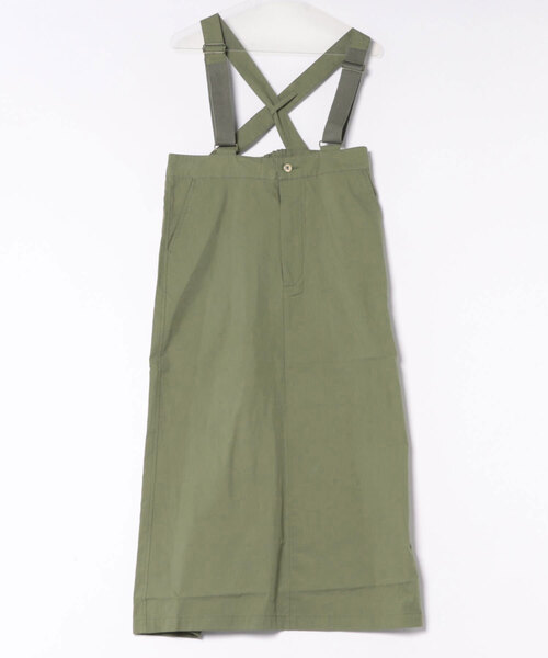 UNIVERSAL OVERALL(ユニバーサルオーバーオール)の「【72】【it】【UNIVERSAL OVERALL】SUS JUMPER SKIRT(ジャンパースカート・レディース・ブラック/オリーブ/ベージュ・SMALL/LARGE)」の3枚目の写真