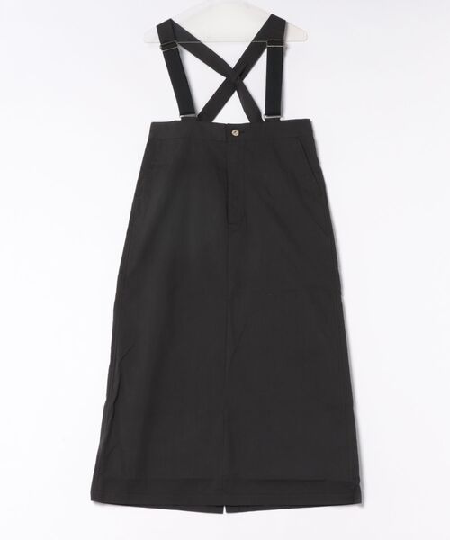 UNIVERSAL OVERALL(ユニバーサルオーバーオール)の「【72】【it】【UNIVERSAL OVERALL】SUS JUMPER SKIRT(ジャンパースカート・レディース・ブラック/オリーブ/ベージュ・SMALL/LARGE)」の1枚目の写真