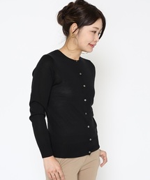 FIGARO Paris | シルクハイゲージ クルーネックカーディガン◆(カーディガン/ボレロ)