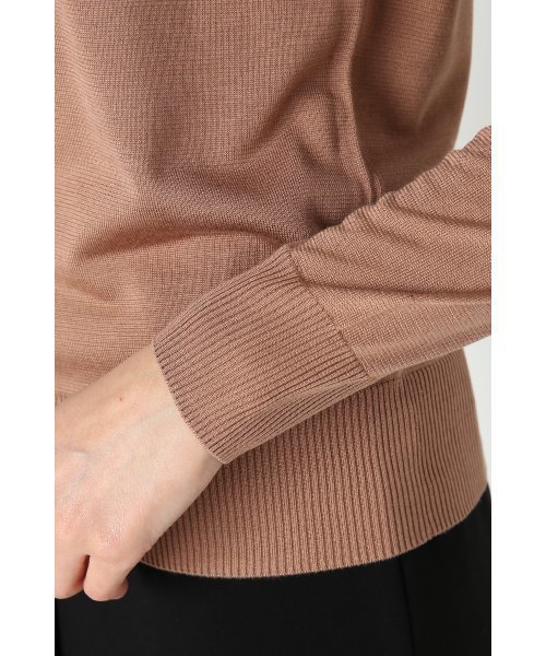 FIGARO Paris（フィガロパリ）の「シルクハイゲージ クルーネックカーディガン◆（カーディガン/ボレロ・レディース・ホワイト/ブラック/ベージュ/ブルー・FREE）」の9枚目の写真