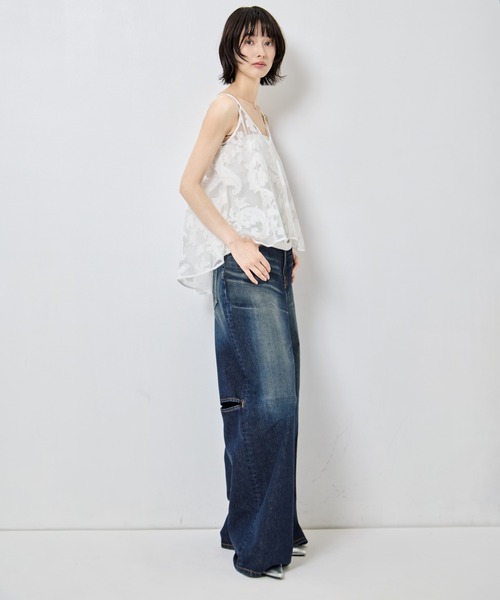 TAAKK（ターク）の「【TAAKK/ターク】Camisole/キャミソール/ウォッシャブル（キャミソール・レディース・ブラック/ホワイト・1）」の3枚目の写真